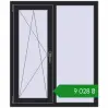 Ціноутворення Вікна 1000x1200 мм REHAU Euro 60 BLACK_ULTI-MATT з двох сторін. Ціна: ₴9,027.74