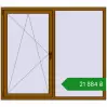 Ціноутворення Вікна 1700x1500 мм REHAU SYNEGO MD GOLDEN OAK з двох сторін. Ціна: ₴21,883.98