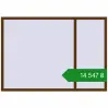 Ціноутворення Вікна 2000x1400 мм REHAU Euro 70 WALNUT з двох сторін. Ціна: ₴14,546.63