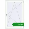 Ціноутворення Вікна 970x1450 мм REHAU Euro 70 Білий (RAL 9016) з двох сторін. Ціна: ₴8,673.40