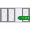 Ціноутворення Вікна 2400x1200 мм Altest Pony 375 RAL 9007 Grey aluminium з двох сторін. Ціна: ₴37,125.25