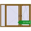 Ціноутворення Вікна 2000x1500 мм REHAU Euro 60 LIGHT_OAK з двох сторін. Ціна: ₴23,209.56