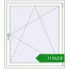 Ціноутворення Вікна 1090x1230 мм REHAU Brillant-Design Білий (RAL 9016) з двох сторін. Ціна: ₴11,063.24