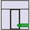 Ціноутворення Вікна 2500x2600 мм REHAU Brillant-Design BLACK_BROWN з двох сторін. Ціна: ₴42,976.78