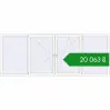 Ціноутворення Вікна 4000x1530 мм REHAU Euro 60 Білий (RAL 9016) з двох сторін. Ціна: ₴20,063.25