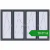 Ціноутворення Вікна 2400x1520 мм REHAU Euro 60 ANTHRACITE_GREY_STRUKTURAL з двох сторін. Ціна: ₴28,811.15