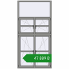 Ціноутворення Вікна 1200x2400 мм Altest Pony 375 RAL 9007 Grey aluminium з двох сторін. Ціна: ₴47,889.37