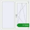 Ціноутворення Вікна 1100x1137 мм REHAU Euro 70 Білий (RAL 9016) з двох сторін. Ціна: ₴9,727.60