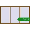 Ціноутворення Вікна 2200x1300 мм REHAU Euro 60 GOLDEN OAK з двох сторін. Ціна: ₴13,652.09
