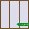 Ціноутворення Вікна 2500x2500 мм REHAU Euro 70 GOLDEN OAK з двох сторін. Ціна: ₴38,518.67