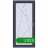 Ціноутворення Вікна 800x1700 мм REHAU Euro 70 ANTHRACITE_GREY_STRUKTURAL з двох сторін. Ціна: ₴12,201.86
