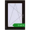 Ціноутворення Вікна 700x1025 мм REHAU SYNEGO MD BLACK_BROWN з двох сторін. Ціна: ₴10,680.75