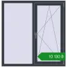 Ціноутворення Вікна 1300x1340 мм REHAU Euro 60 ANTHRACITE_GREY_STRUKTURAL з двох сторін. Ціна: ₴10,129.79