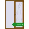 Ціноутворення Вікна 1400x2100 мм REHAU Euro 70 GOLDEN OAK з двох сторін. Ціна: ₴20,376.65