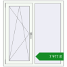Ціноутворення Вікна 1100x1200 мм REHAU Euro 60 LIGHT_OAK ззовні. Ціна: ₴7,976.92