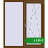 Ціноутворення Вікна 1300x1500 мм REHAU Euro 70 WALNUT з двох сторін. Ціна: ₴16,889.17