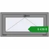 Ціноутворення Вікна 1000x500 мм Altest Pony 375 RAL 9007 Grey aluminium з двох сторін. Ціна: ₴8,437.52