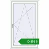 Ціноутворення Вікна 870x1450 мм REHAU SYNEGO MD Білий (RAL 9016) з двох сторін. Ціна: ₴10,858.13