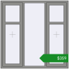 Ціноутворення Вікна 1500x1500 мм Altest Pony 375 RAL 9007 Grey aluminium з двох сторін. Ціна: $358.61