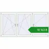 Ціноутворення Вікна 2300x1200 мм REHAU Euro 70 Білий (RAL 9016) з двох сторін. Ціна: ₴18,162.50
