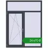 Ціноутворення Вікна 1300x1700 мм REHAU SYNEGO MD ANTHRACITE_GREY_STRUKTURAL з двох сторін. Ціна: ₴24,669.90