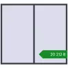 Ціноутворення Вікна 2200x2000 мм REHAU Euro 70 ANTHRACITE_GREY_STRUKTURAL з двох сторін. Ціна: ₴20,212.04