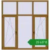 Ціноутворення Вікна 1900x2000 мм REHAU Euro 60 LIGHT_OAK з двох сторін. Ціна: ₴25,637.43