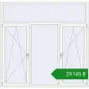 Ціноутворення Вікна 2050x2000 мм REHAU Euro 70 ANTHRACITE_GREY_STRUKTURAL ззовні. Ціна: ₴29,145.31