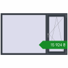 Ціноутворення Вікна 1920x1200 мм REHAU Euro 70 ANTHRACITE_GREY_STRUKTURAL з двох сторін. Ціна: ₴15,923.98