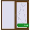 Ціноутворення Вікна 1400x1460 мм REHAU Euro 70. Ціна: €395.13