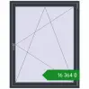 Ціноутворення Вікна 1200x1500 мм REHAU SYNEGO MD ANTHRACITE_GREY_STRUKTURAL з двох сторін. Ціна: ₴16,364.10
