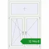 Ціноутворення Tilt-and-Turn 1150x1700 mm REHAU Euro 70 RAL 9016 Traffic white two-sided. Ціна: ₴12,945.55