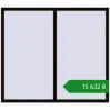 Ціноутворення Вікна 1700x1500 мм REHAU SYNEGO MD BLACK_BROWN з двох сторін. Ціна: ₴15,632.26