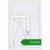 Ціноутворення Вікна 840x1270 мм REHAU Brillant-Design Білий (RAL 9016) з двох сторін. Ціна: ₴8,641.81