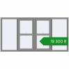 Ціноутворення Вікна 2400x1200 мм Altest Pony 375 RAL 9007 Grey aluminium з двох сторін. Ціна: ₴18,300.29