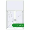 Ціноутворення Вікна 1300x2100 мм REHAU Euro 60 Білий (RAL 9016) з двох сторін. Ціна: ₴13,593.22