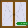 Ціноутворення Вікна 1700x1700 мм REHAU Brillant-Design GOLDEN OAK з двох сторін. Ціна: ₴36,108.27