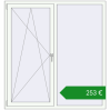 Ціноутворення Вікна 1500x1600 мм REHAU Euro 70 Білий (RAL 9016) з двох сторін. Ціна: €253.44