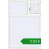 Ціноутворення Вікна 1300x1900 мм REHAU Brillant-Design Білий (RAL 9016) з двох сторін. Ціна: ₴12,226.23