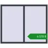 Ціноутворення Вікна 1450x1200 мм REHAU Euro 60 ANTHRACITE_GREY_STRUKTURAL з двох сторін. Ціна: ₴6,578.39