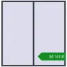 Ціноутворення Вікна 2300x2350 мм REHAU SYNEGO MD ANTHRACITE_GREY_STRUKTURAL з двох сторін. Ціна: ₴34,143.17