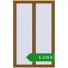 Ціноутворення Вікна 800x1300 мм REHAU Euro 60 GOLDEN OAK з двох сторін. Ціна: ₴6,207.95