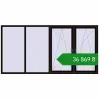 Ціноутворення Вікна 3000x1500 мм REHAU SYNEGO MD BLACK_BROWN з двох сторін. Ціна: ₴36,869.36