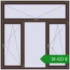 Ціноутворення Вікна 1800x1800 мм Altest Pony 375 RAL 8017 Chocolate brown з двох сторін. Ціна: ₴38,419.76