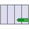 Ціноутворення Вікна 3280x2260 мм REHAU Euro 60 ANTHRACITE_GREY_STRUKTURAL з двох сторін. Ціна: $588.43