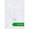 Ціноутворення Вікна 1150x1700 мм REHAU Euro 70 Білий (RAL 9016) з двох сторін. Ціна: ₴13,870.23