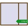 Ціноутворення Вікна 1800x1500 мм REHAU Euro 60 WALNUT з двох сторін. Ціна: ₴8,925.73