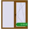 Ціноутворення Вікна 1300x1400 мм REHAU Euro 60 GOLDEN OAK з двох сторін. Ціна: ₴12,970.20