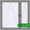 Ціноутворення Вікна 1500x1500 мм Altest Pony 375 RAL 9007 Grey aluminium з двох сторін. Ціна: ₴26,177.97