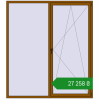 Ціноутворення Вікна 2000x2250 мм REHAU Euro 60 GOLDEN OAK з двох сторін. Ціна: ₴27,258.43